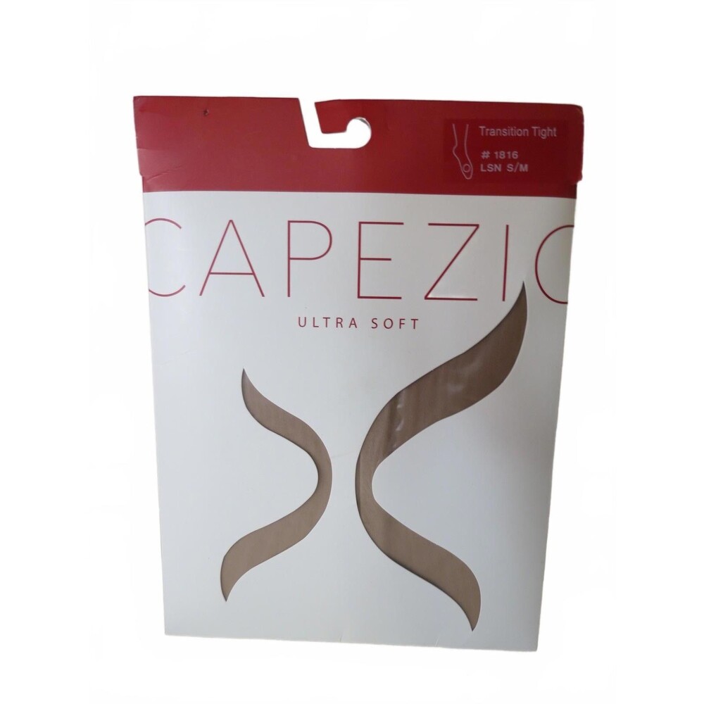 Capezio Ultra Soft Transition Light Suntan Tights Dance Ballet Comfort Size S/M